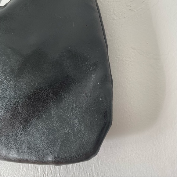 Small Leather Like Goth Biker Mob Wife Fringe Studded Jeweled Shoulder Bag - Picture 8 of 8